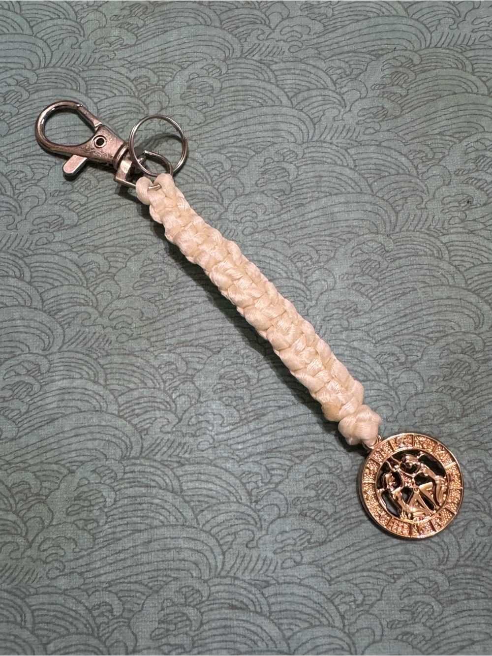 ZODIAC SIGN GEMINI BAG TAG HANG TAG KEY RING